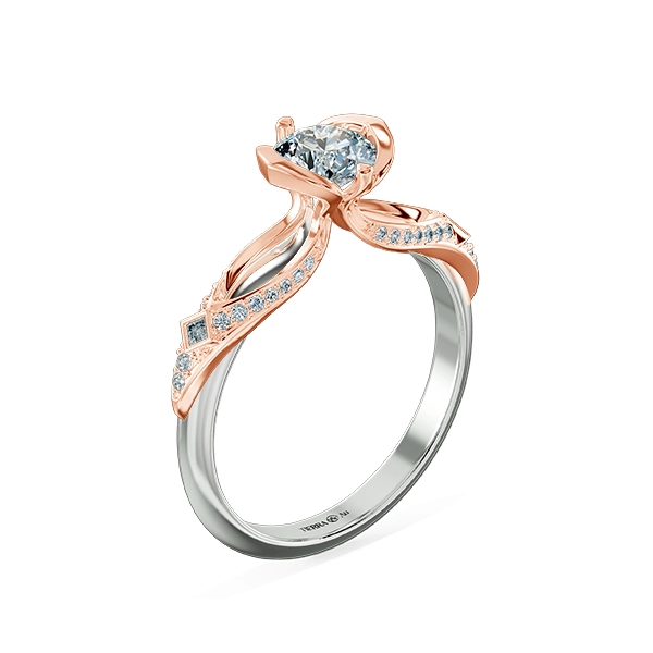 Nhẫn đính hôn Kim cương Satin Cape NCH5404 4